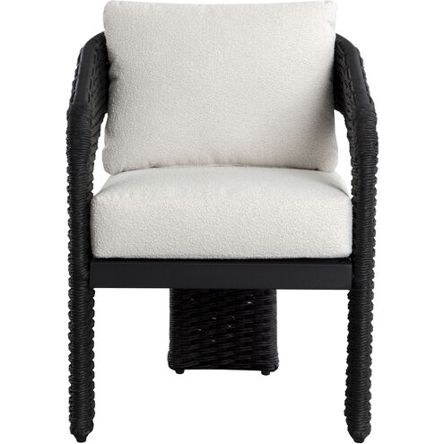 Pylos Black / Louis Cream Outdoor Dining Armchair